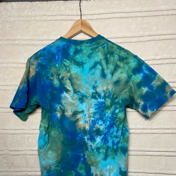 Woodstock Liquid Blue Tie-dye  T-shirt - Picture 2 of 2